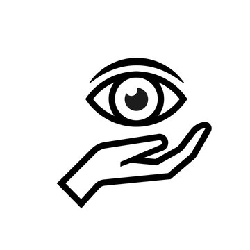 Eye donation icon. Clipart image isolated on white background