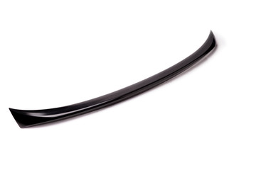 Black spoiler for installation on the trunk lid for tuning on a white isolated background in a...