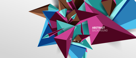Trendy simple triangle abstract background, dynamic motion concept. Vector Illustration For Wallpaper, Banner, Background, Card, Book Illustration, landing page