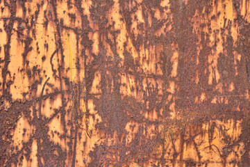 Rusted scratched metal texture background