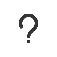 Question mark icon logo design vector