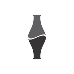 Bottle icon logo design vector