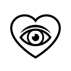 Obraz premium Eye donation concept icon. Clipart image isolated on white background