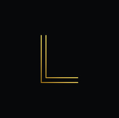  Professional Innovative Initial L logo and LL logo. Letter L LL Minimal elegant Monogram. Premium Business Artistic Alphabet symbol and sign