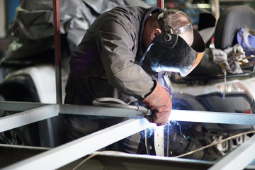 Welder connecting parts narrow focus area