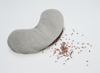 orthopedic pillow cushion with zipper, with grain filler