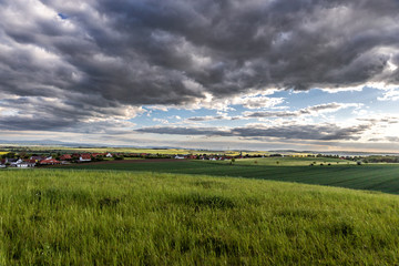 Ausblick über Schöppenstedt in Niedersachsen