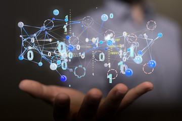 internet net and data digital concept.