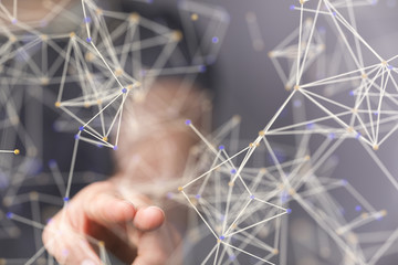 Digital Network and data concept.