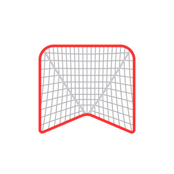 Lacrosse goal icon. Clipart image isolated on white background