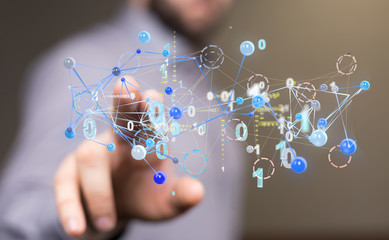 internet net and data digital concept.