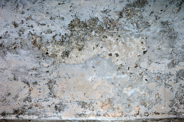 dirty and rough cement ground and black stains