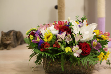 flowers in a pot