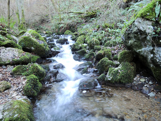 Xanas Route in Asturias. Spain