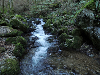 Xanas Route in Asturias. Spain