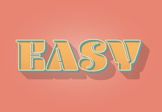 Textured 3D Text Effect