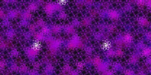 Light Purple vector pattern with curves.
