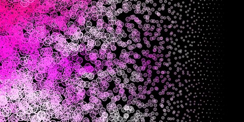 Dark Pink, Yellow vector template with esoteric signs.