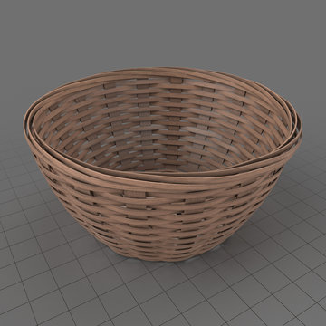 Round wicker basket 3