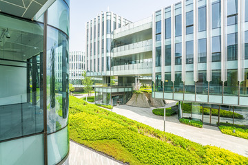 Modern internet technology office area	