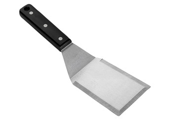 Barbecue and grill tools set on White Background, spatula blade scraper bottle tongs hook