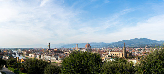 panoramic view of the city of florence