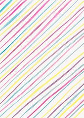 Hand drawn stripes. Watercolor hand painted brush strokes, line, banners. Isolated on white background