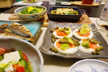 日本の食卓　和食　家庭料理