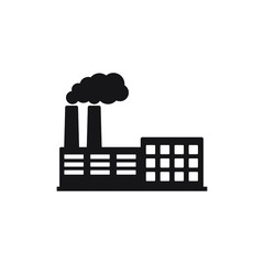 Factory icon. Vector illustration of industry icon.