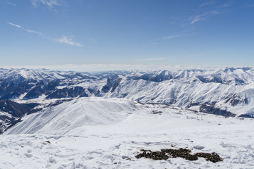 Obraz premium Caucasus mountain under a beautiful sky
