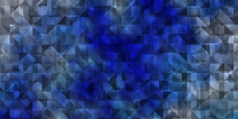 Light BLUE vector background with triangles.