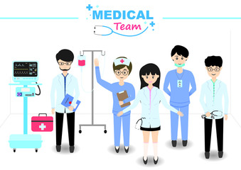 medical team illustratopn concept