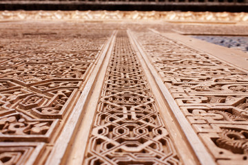 Beautiful plasterwork of the alhambra