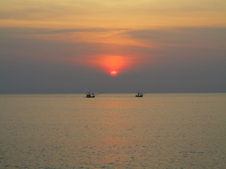 Fototapeta premium Sunrise at Prachuabkirikhan Thailand