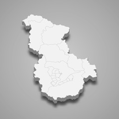 sejong 3d map region of South Korea Template for your design