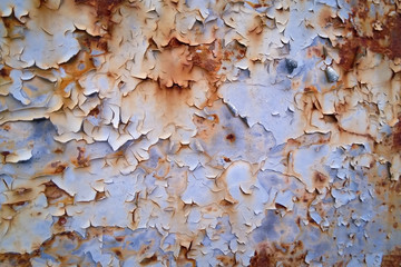 old cracked brown paint on a door with white gaps. texture, background. copy space