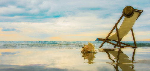 Sea Sunset, Summer background, Travel concept © Vladimir