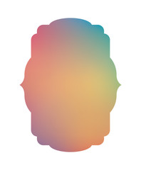 Obraz premium Isolated blue and light gradient frame banner vector design