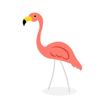 Lawn flamingo icon. Clipart image isolated on white background