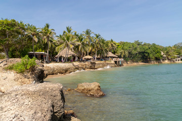Cordoba, Colombia. January 3, 2020: La Playita, Isla Fuerte beach