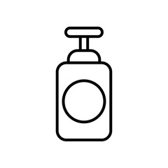 hands soap bottle icon, line style