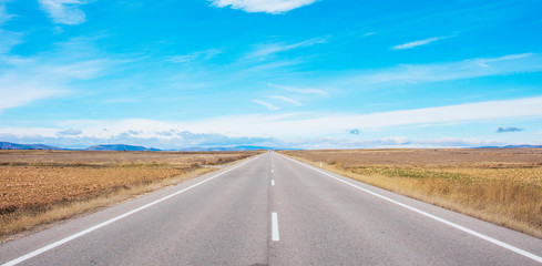 Naklejka premium Landscape country in Alcala de la Selva Teruel Aragon Spain