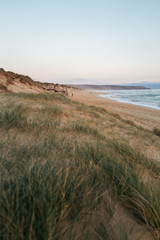 Tranquil Australian beach at sunset