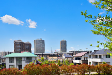 Japan's residential area, suburbs of Tokyo 　日本の住宅地