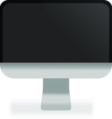 monitor that looks realistic vector