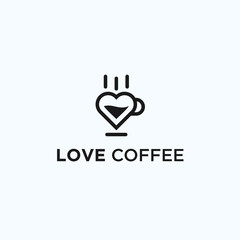 love coffee logo. coffee icon