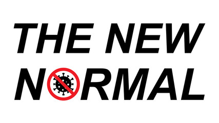 New normal concept word icon vector