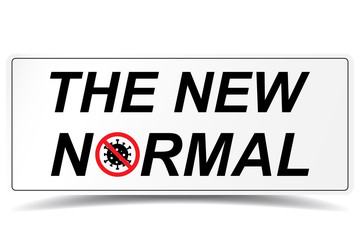 New normal concept word icon vector