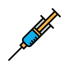 syringe filled outline Icon