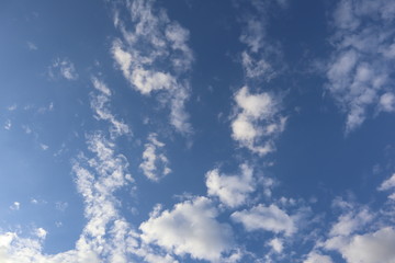 Blue sky and white clouds